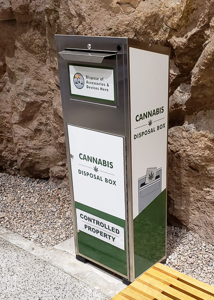 Cannibas may be legal in many states, but the dam is federal property and not allowed.